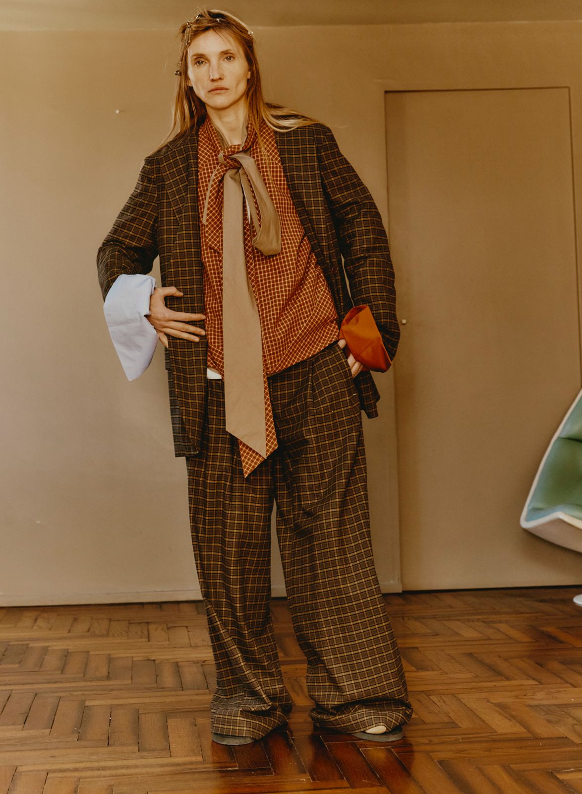Maison Jejia Harry Blazer in Pied de Poule with a refined menswear inspired cut and relaxed Milanese proportions by House of Nomad Stories 