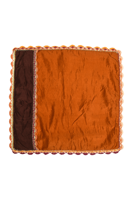 Soft, breathable Ophelia silk pillowcase by Supernaturae, handwoven in Murshidabad, India, and naturally dyed by Zapotec artisans in Oaxaca, Mexico with traditional pigments for rich, vibrant colors.