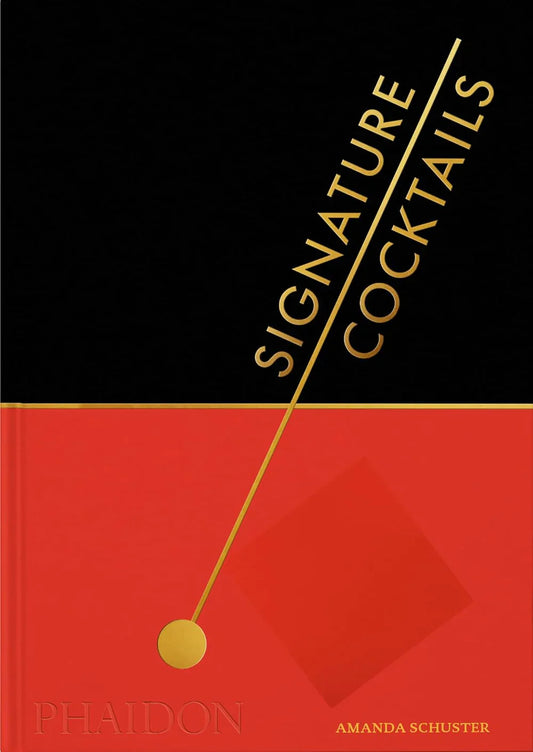 Signature Cocktails book cover featuring iconic cocktail recipes and cocktail history by New Mags

