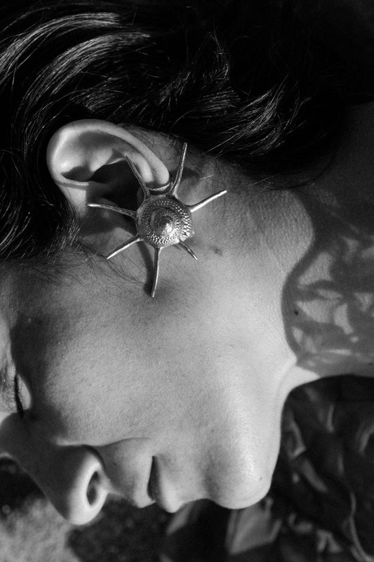 Handcrafted Coquillage Mono Earring by Atelier Margaux Toussaint from the House of Woven Stories selection