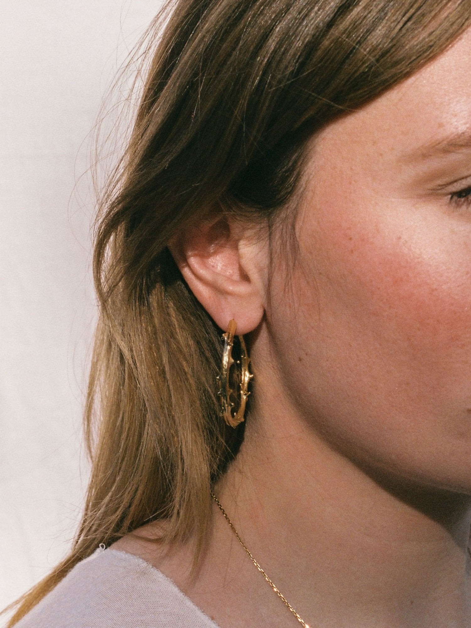 Handcrafted Maxi Ronce Sauvage Earrings by Atelier Margaux Toussaint from the House of Woven Stories selection