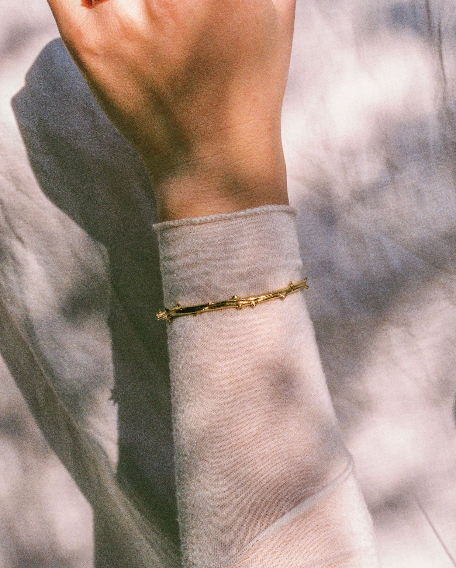 Handcrafted Ronce Sauvage Bangle by Atelier Margaux Toussaint from the House of Woven Stories selection