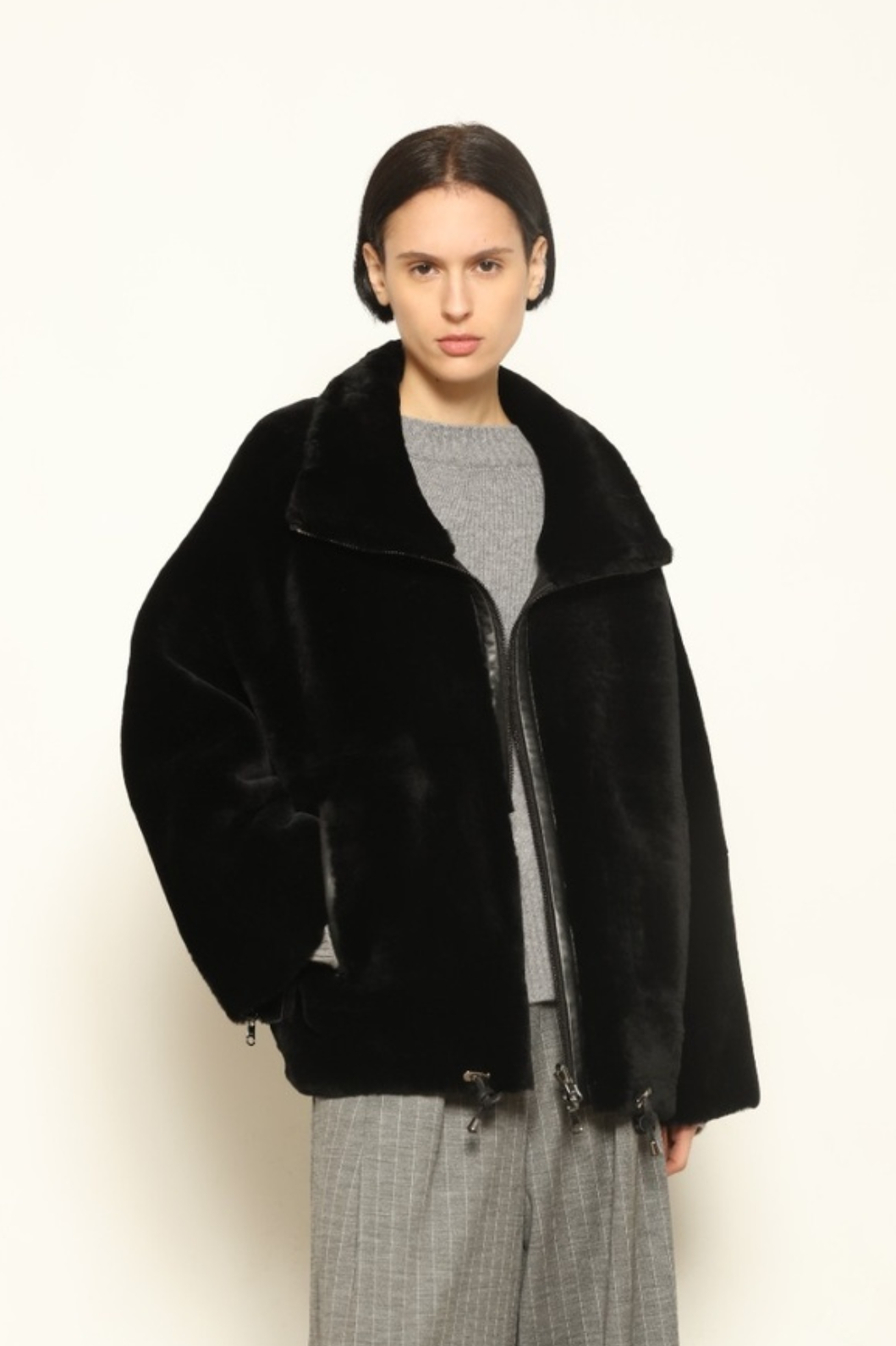 Colette Black Nappa Jacket - Novelle