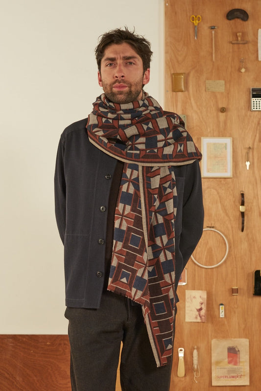 Echarpe N°695 Navy Blue - Moismont