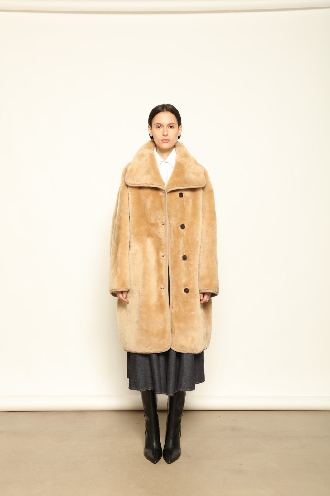 Giselle Long Camel Jacket - Novelle