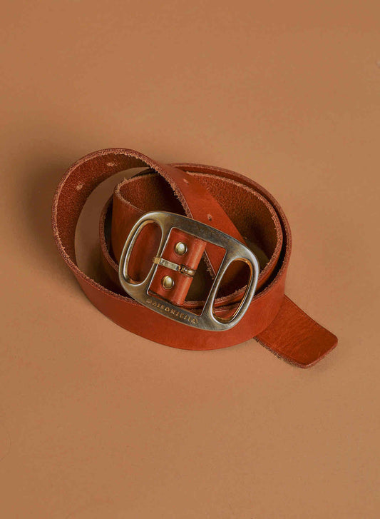 Jejia Leather Belt by Maison Jejia, part of the House of Woven Stories selection, featuring high-quality leather, minimalist design, and refined buckle.