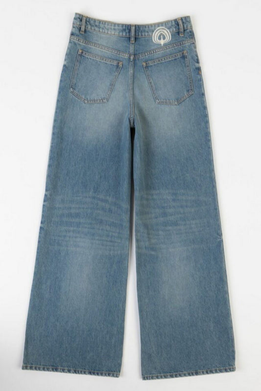 Le Pantalon Peacock in Bleu D'été Vintage by Happy Haus