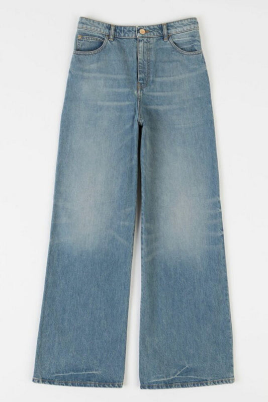 Le Pantalon Peacock in Bleu D'été Vintage by Happy Haus