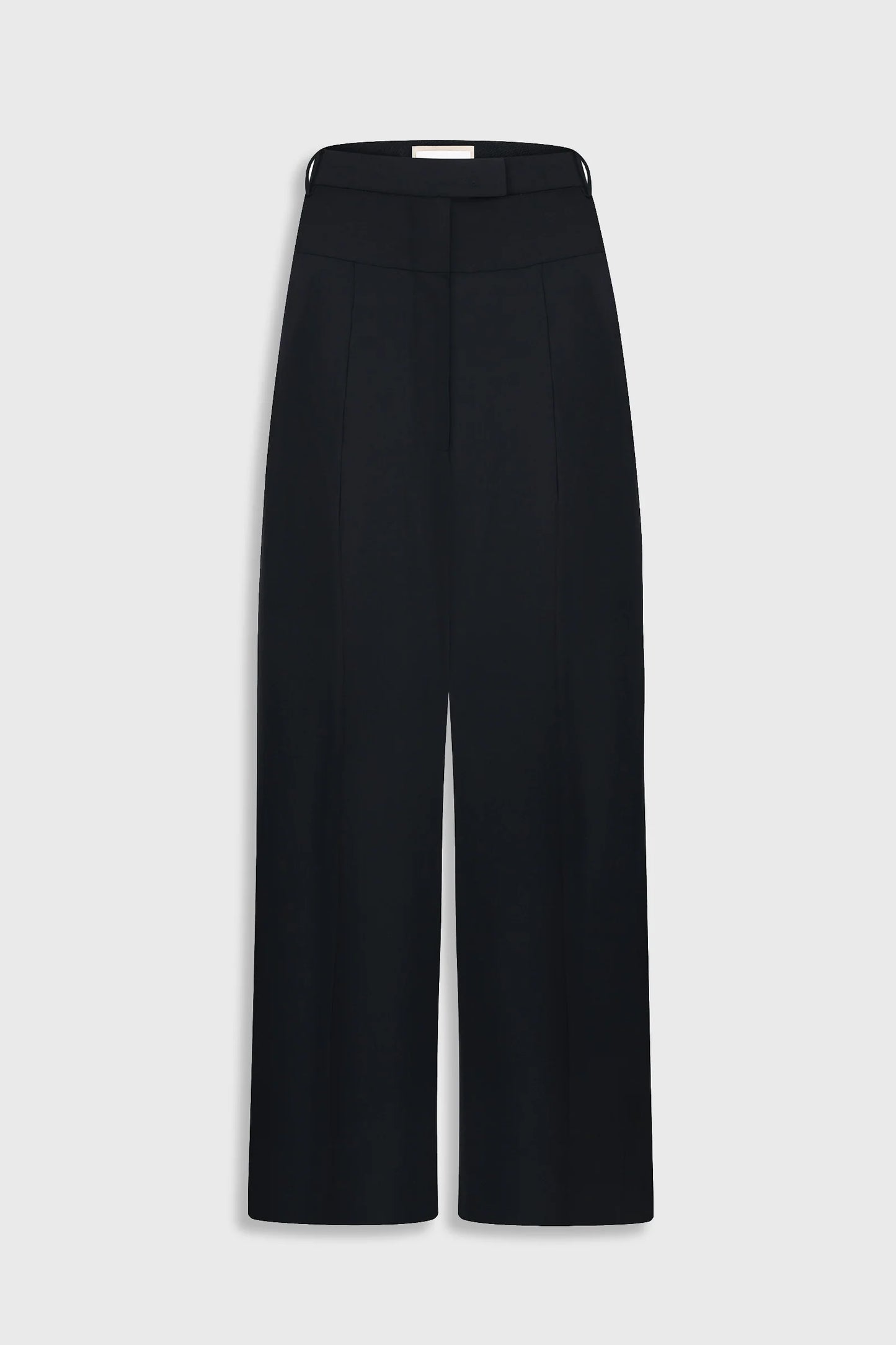 High-Rise Wool Wide-Length Pants - Litkovska