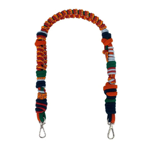 SAMBA Strap by MY BOB. Colorful handmade macramé bag strap crafted in Italy, adding a unique and stylish touch to any bag.