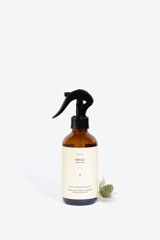 Frigga Perfumed Home Spray by Smells Like Spells brings harmony, protection, and prosperity to your home with a handcrafted, evolving fragrance. Available now at House of Woven Stories.