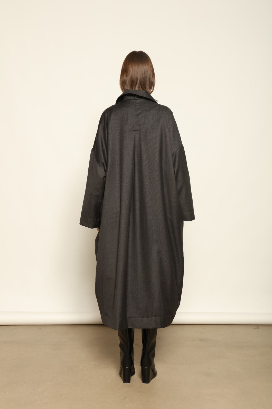 Tiflis Anthracite Coat - House of Woven Stories