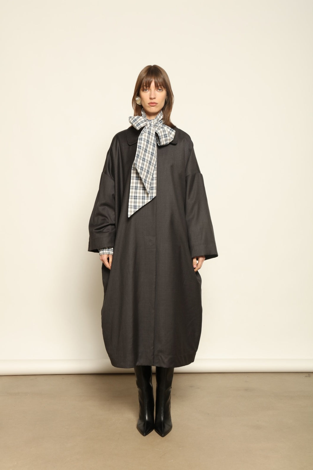Tiflis Anthracite Coat - House of Woven Stories