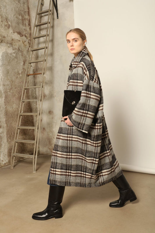 Tiflis Checked Coat - House of Woven Stories